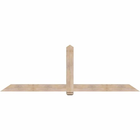 Ekena Millwork Eugene Smooth Timber Gable Bracket, Douglas Fir, 108"W x 36"H x 3 1/2"D x 5 1/2"F, 8/12 Pitch GBW108X36X0406EUG00SDF